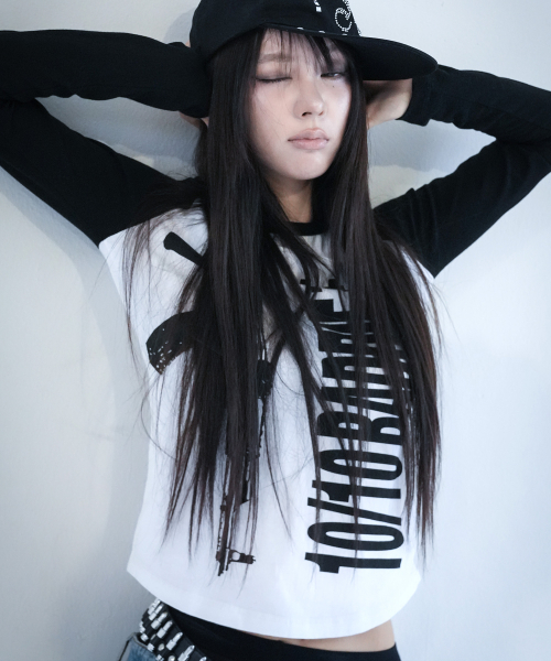 BADDIE SNIPER LONG SLEEVE (BLACK) F26ZB532