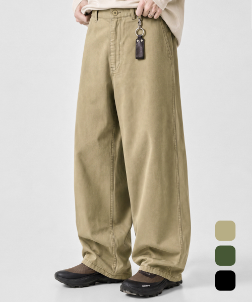 EVERYONES CURVED CHINO PANTS_(STRAIGHT FIT) 3 COLOR