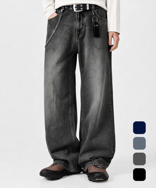 EVERYONES ESSENTIAL DENIM PANTS_(SEMI FLARE FIT) 4 COLOR