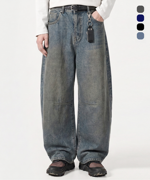 EVERYONES ESSENTIAL DENIM PANTS_(CURVED FIT) 4 COLOR