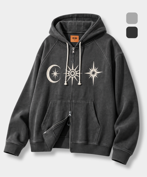 ASTRO ARTWORK HOODED ZIP-UP_2 COLOR