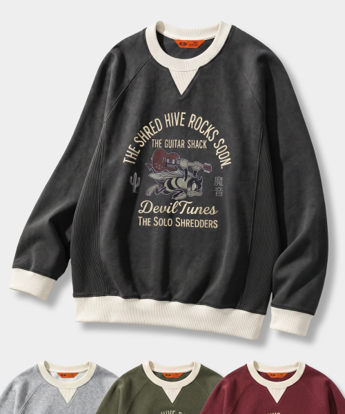 VLAD VINTAGE ARCH RINGER SWEATSHIRT_4 COLOR