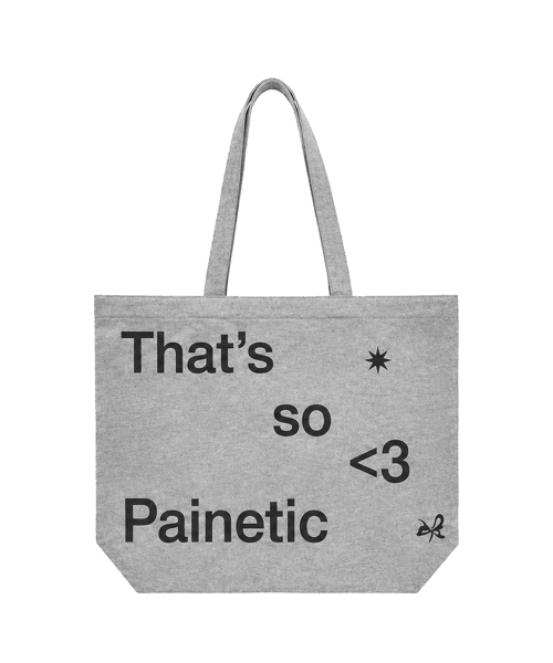 Painetic Cotton Shoulder Bag (GREY)