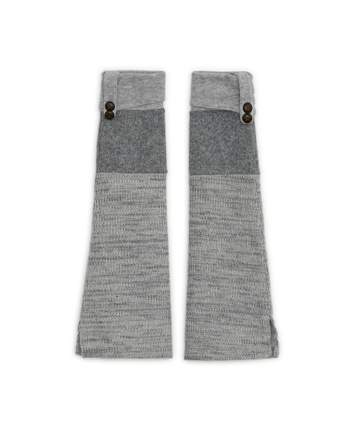 Heathered flap leg-warmer (Gray)