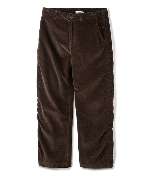 Puckering Corduroy Pants Brown