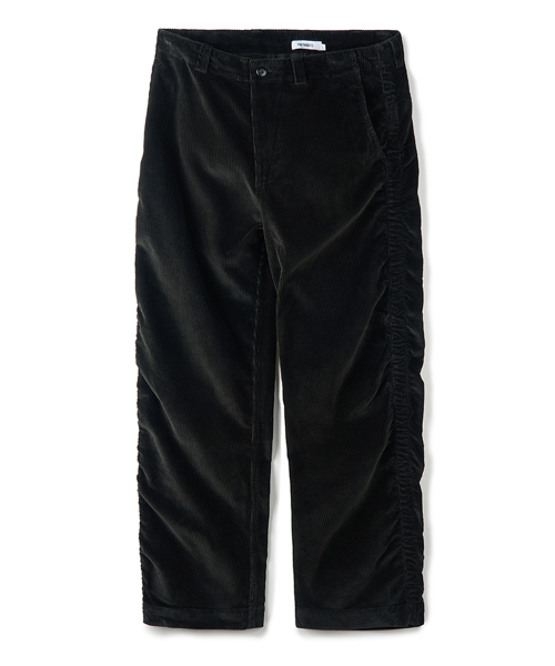 Puckering Corduroy Pants Black