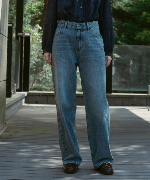 Herringbone Denim Pants J1DP029B