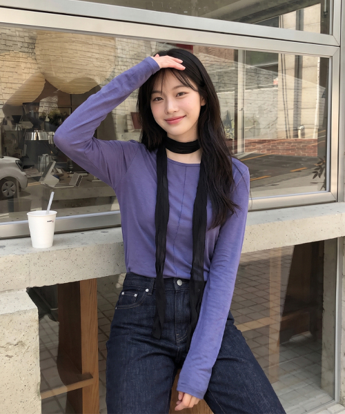 Sheer Round-Neck T-Shirt J1TS020P