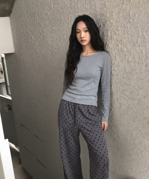 Ribbed Long-Sleeve T-Shirt J1TS020O