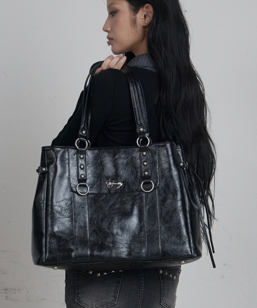 C BIG VINTAGE SHOPPER BAG_BLACK