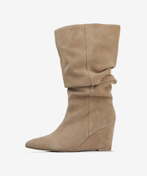 309 fade wedge boots / beige