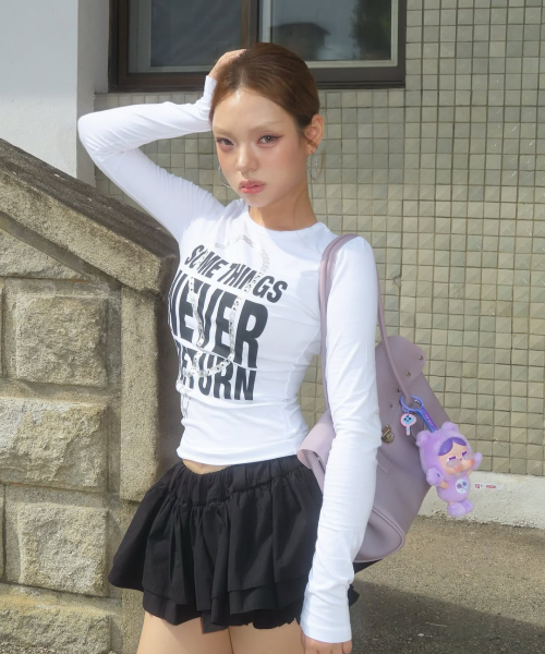 KNUCKLE CHAIN LONG SLEEVE (WHITE) F26ZB526