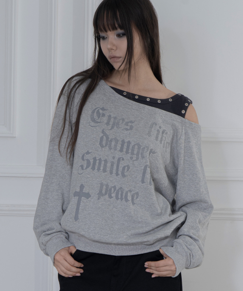 ROSARY NOIRER SWEATSHIRT (MELANGE GRAY) F26ZB016