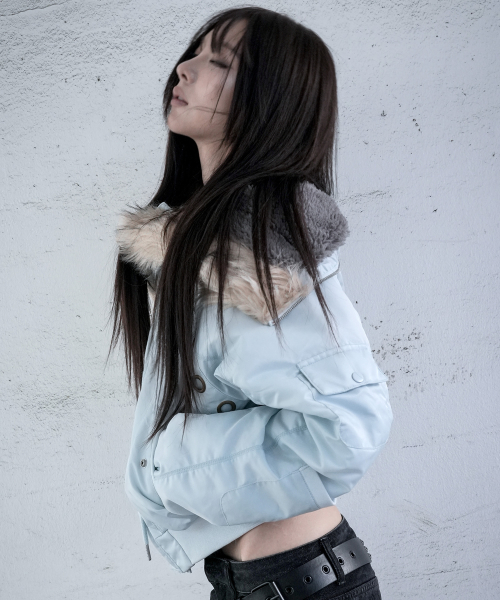 EYELET FUR MA-1 (SKY BLUE) F26ZA003