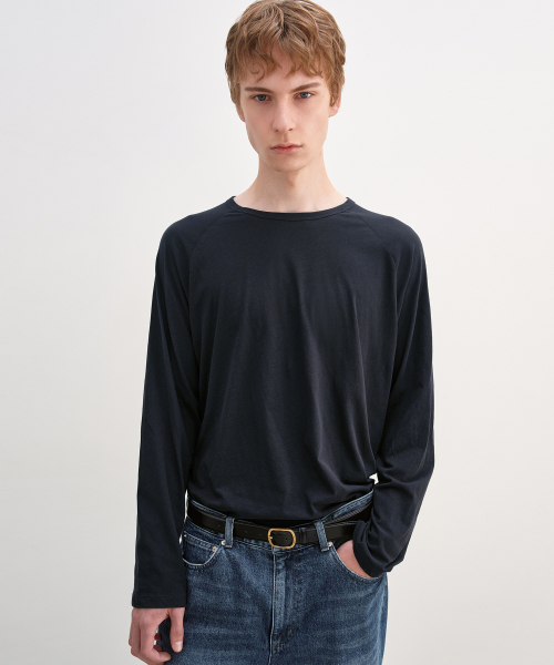 High Twist Cotton Long Sleeve NAVY