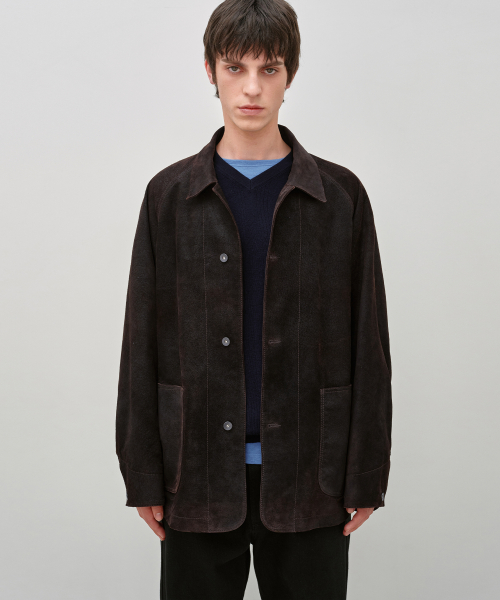 Suede Chore Jacket BROWN