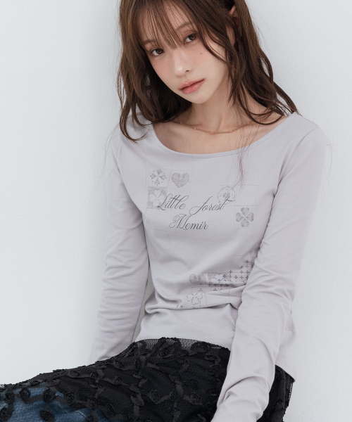 Muse Graphic Long Sleeve_Indie Pink