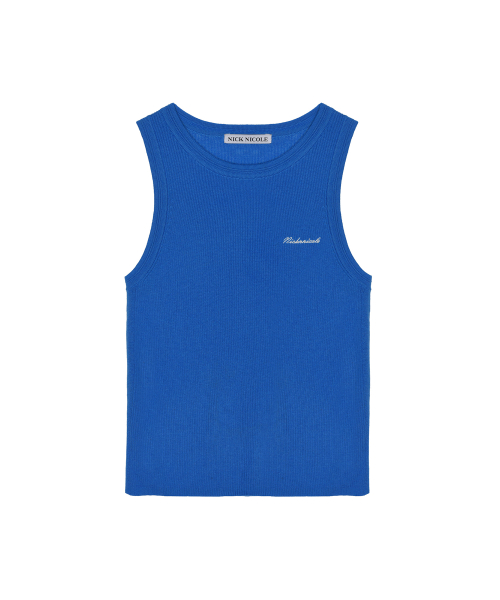 MINIMAL SLEEVELESS TOP_BLUE