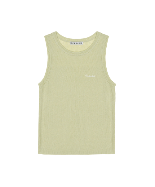 MINIMAL SLEEVELESS TOP_LIGHT GREEN