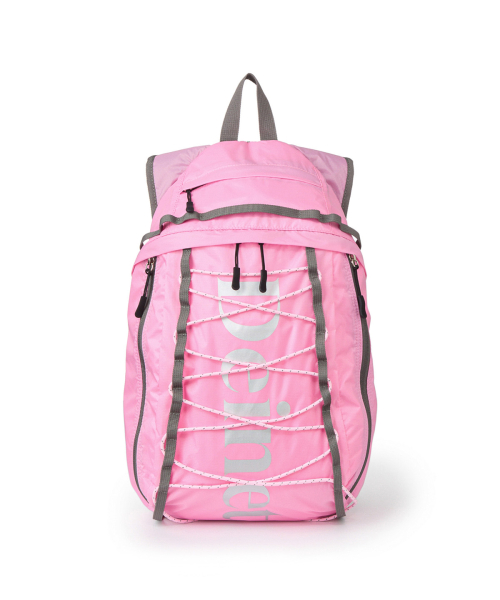 NYLON ESSENTIAL LOGO BACKPACK IN PINK