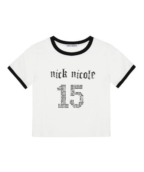NUMBER RINGER TOP_IVORY