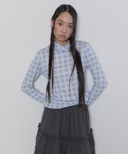 Flora Tile Top [Gray]