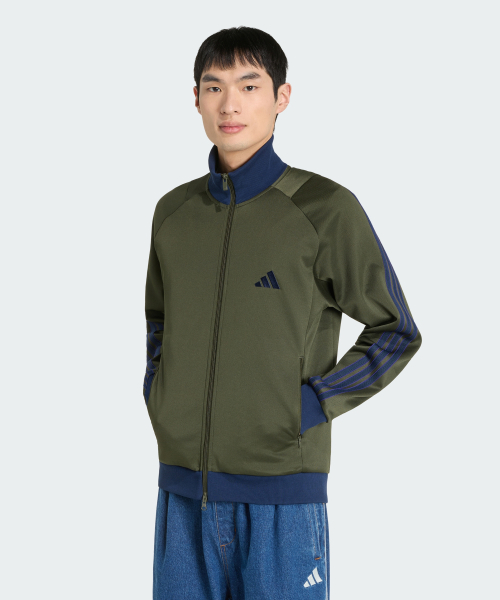 스태디움 레귤러 핏 피케 트랙 탑 KV5904