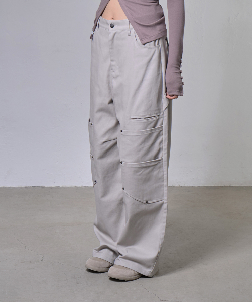 BAD GIRL CARGO PANTS (BEIGE) F26ZD474