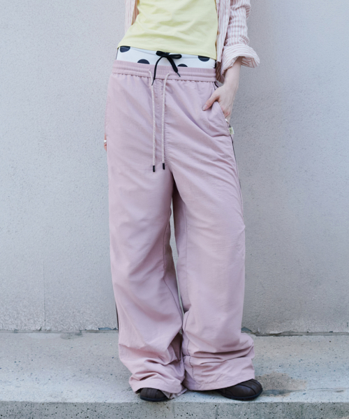 PIPING TRACK PANTS - 2 colors