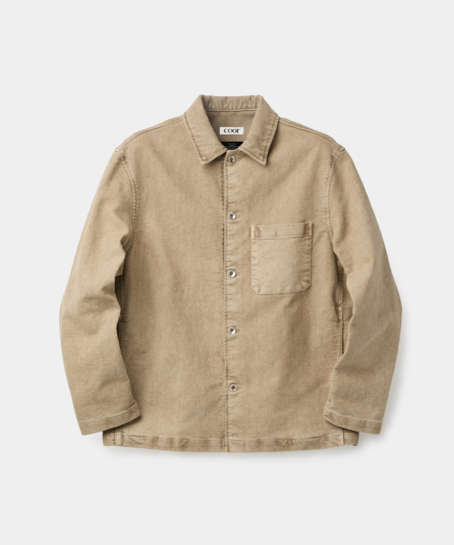 Garment-Dyed LUMBERJACK Shirts (Beige)