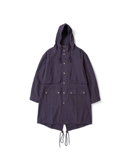 TCM logo snap field jacket (deep purple)