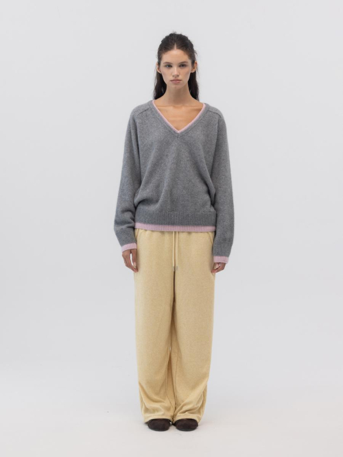 SNUG TERRY STRING PANTS (YELLOW)