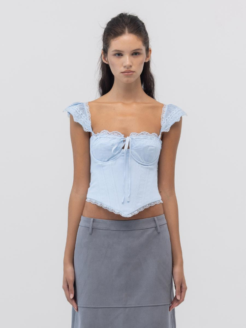 POWDER CORSET TOP (BLUE)