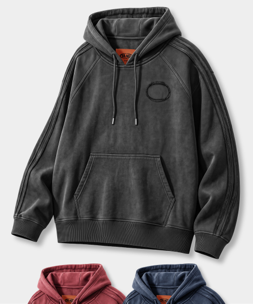 VLAD PIGMENT TRACK HOODED T-SHIRT_3 COLOR
