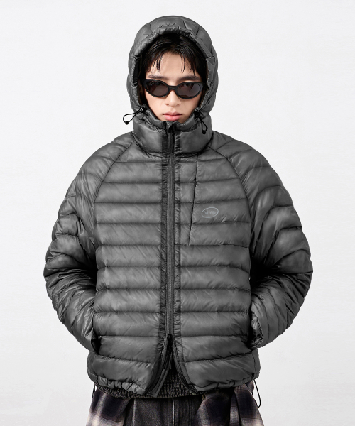 LIGHT SHELL LIGHTWEIGHT PCK DOWN JACKET_RIPSTOP GRAY