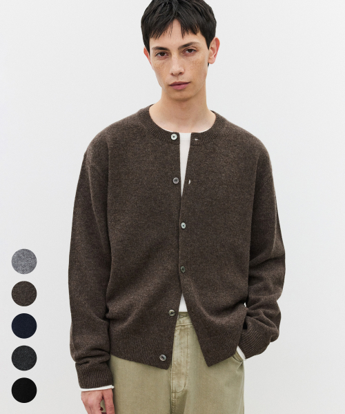 Fine 100 Merino Wool Round Cardigans - 5 Colors