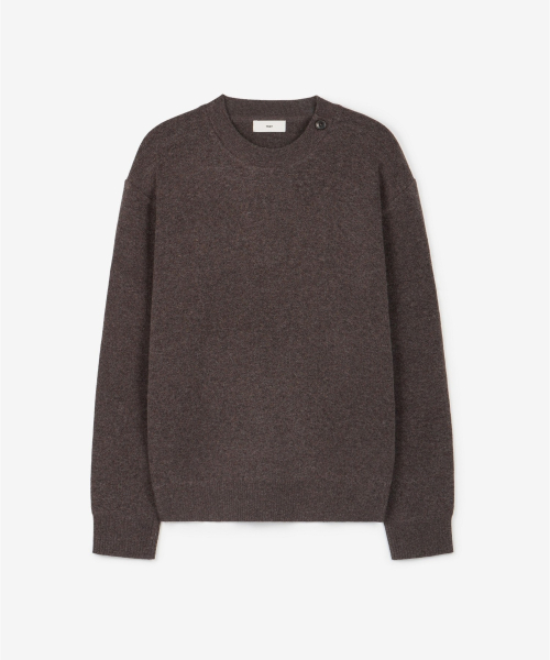 Button Detail Knit Top (Brown) TNSW6F104W2
