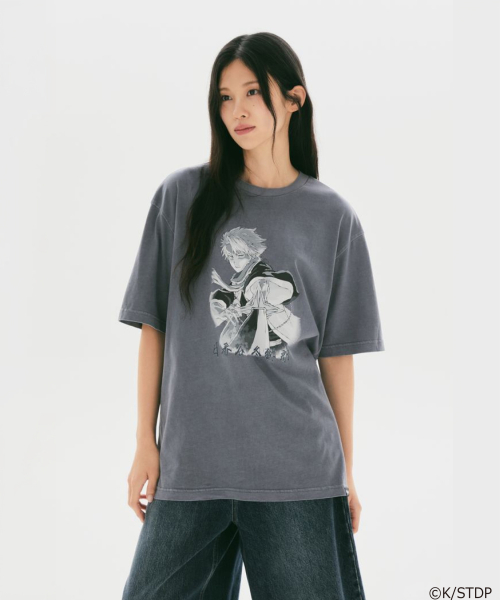 [BLEACH] Short Sleeve T Shirt (Blue)_SPRLG49U05