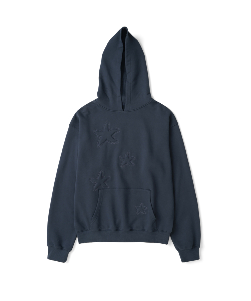 TCM bubble star hoodie (navy)