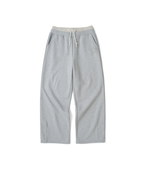TCM layered sweatpants (melange grey)