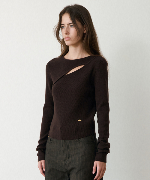 Elise Cutout Knit Top_2colors