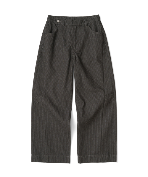 TCM unbalance ethnic stripe pants (black)