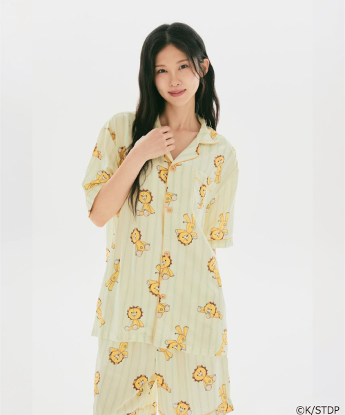 [BLEACH] Short-Sleeve Pajamas (Yellow)_SPPPG49U21