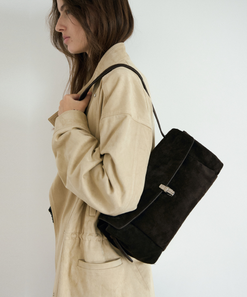 Sac Amelie Suede_Deep Brown
