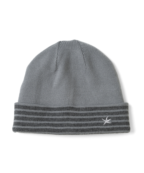TCM reversible stripe beanie (grey)