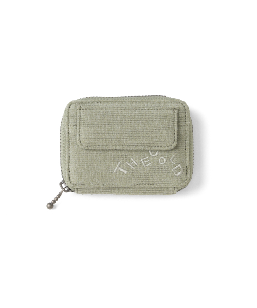 TCM typography cotton wallet (green)