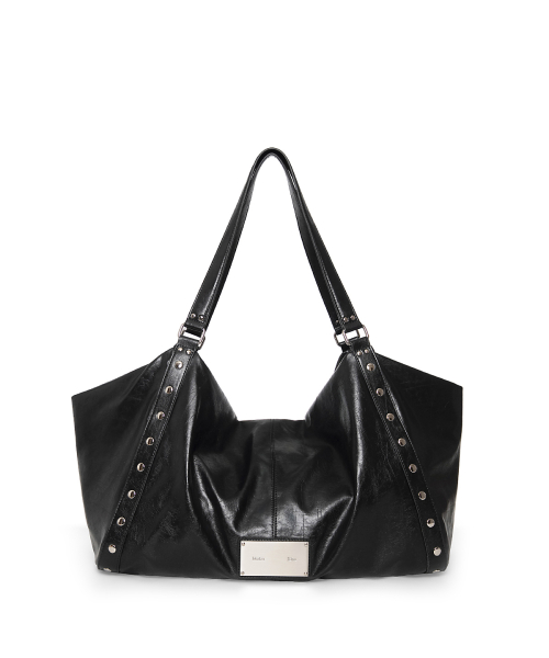 MATIN EDGE STUD BIG BAG IN BLACK