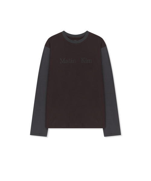 TONAL BLOCK LOGO TOP IN BROWN