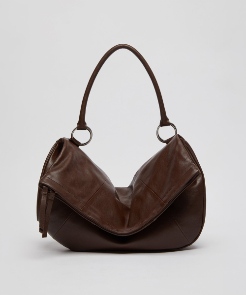 Small fling flap bag(Deep brown)_OVBAX26260VTB