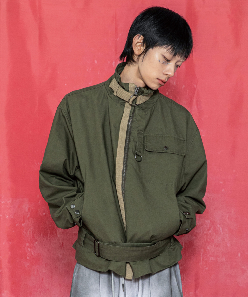 GJ115 A-2 얼터 빈티지 워시드 필드 자켓 (OLIVE)